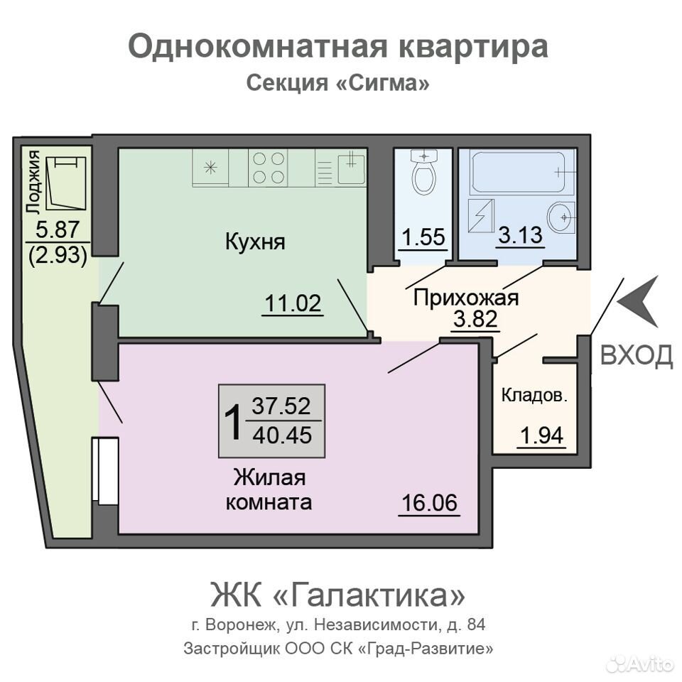 Квартиры студии воронеж от застройщика