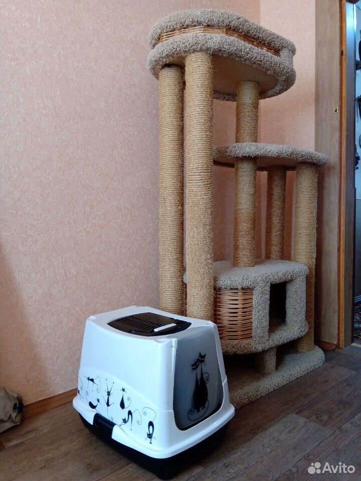 Домик для кошки (кошачий домик когтеточка) купить на Зозу.ру - фотография № 4
