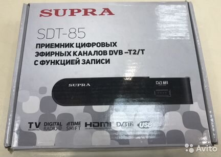 Цифровая приставка Supra SDT-85 Ресивер DVB-T2