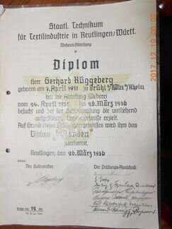 Диплом 3 рейх Германия, Ценные бумаги 30е гг