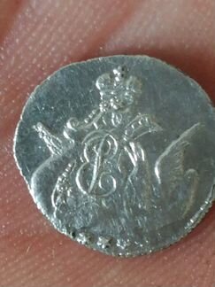 Монета 5копеек 1756г