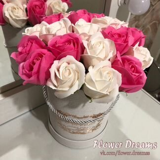 Букет из роз на мыльной основе