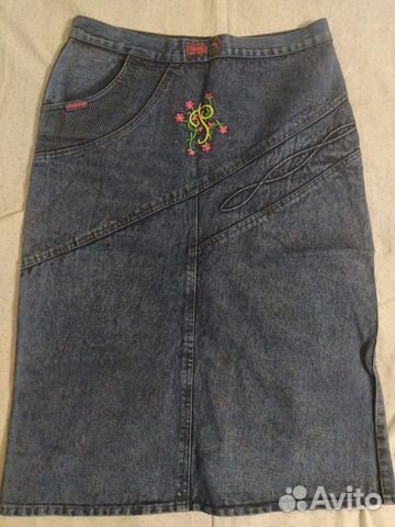 Юбка джинсовая.Темно-синяя.52 р(XL) Произ-во Индия
