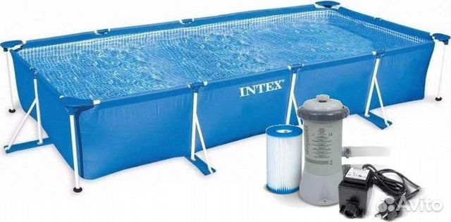 Каркасный бассейн 450х220х84 см с фильтр насосом