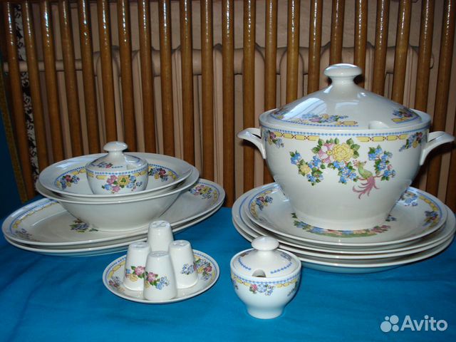 Столовый сервиз 16 пр гдр Кольдиц фарфор