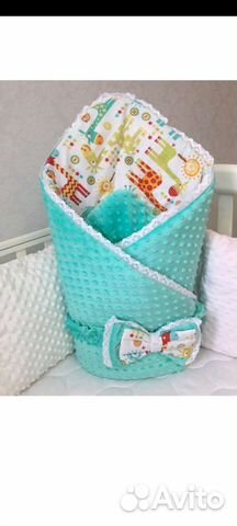 Конверт одеяло на выписку демисезонный