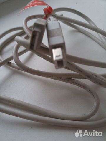 USB A-B кабель для подключения принтера/сканера