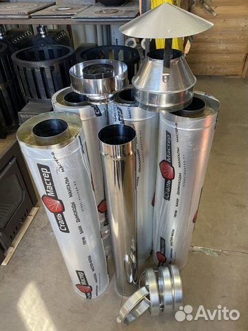 Дымоход сэндвич ф120 комплект 5 метров