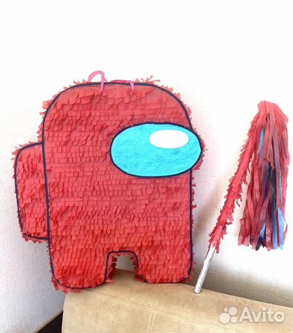 Пиньята Амонг Ас + палка для разбивания