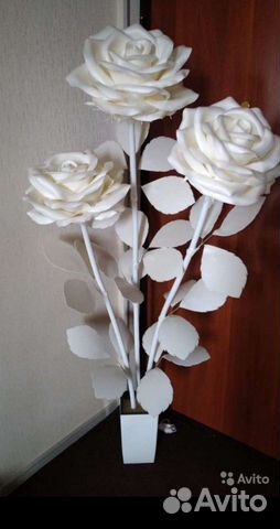 Продам торшер ручной работы. Все три горят, высота