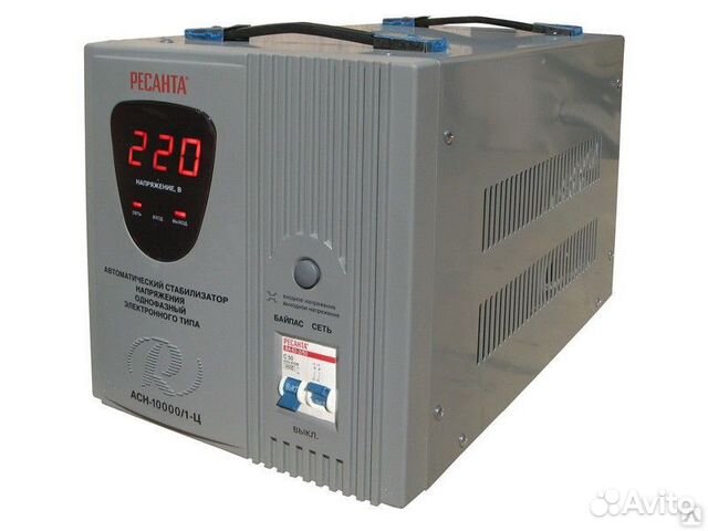 Стабилизатор напряж Ресанта асн-10 000/1-Ц (10 кВт
