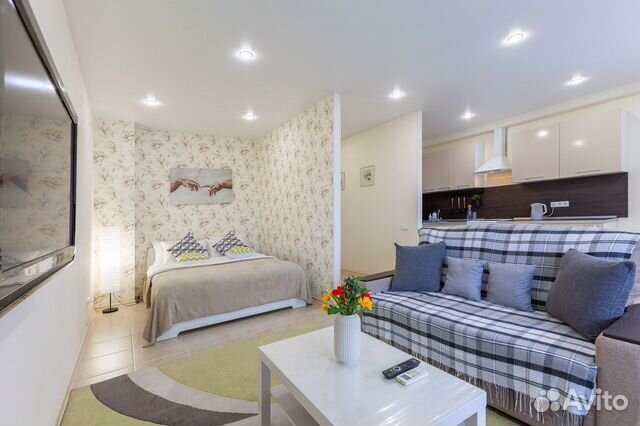 

Квартира-студия, 42 м², 2 кровати