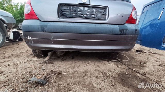 Бампер задний Рено Клио Хетчбэк