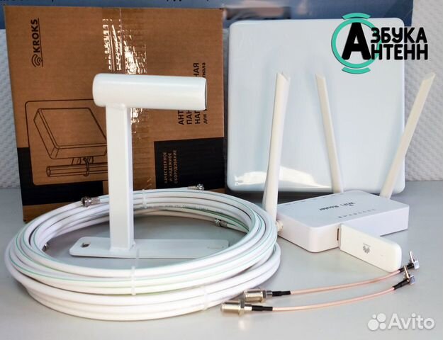 Комплект 4G/LTE антенна + модем + Роутер