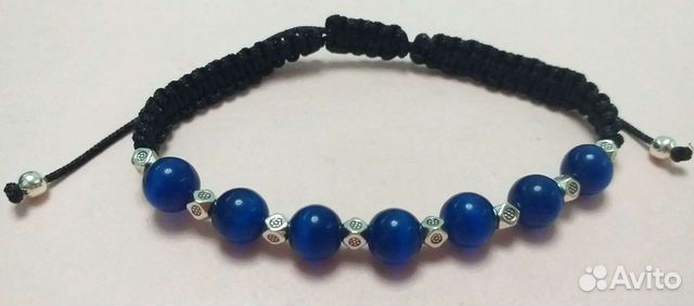 Браслет с нат камнями