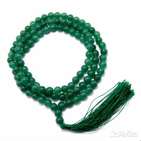 Традиционные Четки - Амулет из камня Нефрит ru*13