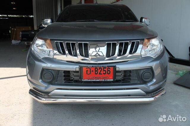 Защита переднего бампера на mitsubishi l200