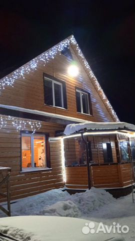 Гирлянда, новогоднее оформление домов и территории