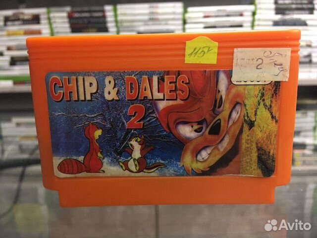 Картридж из 90х Dendy Chip&Dales 2 арт 105