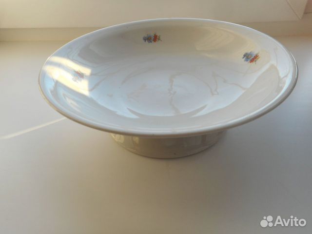 Ваза на ножке,фруктовница,Вербилки,винтаж СССР