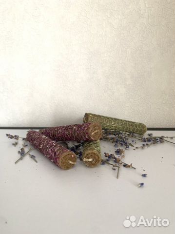 Свечи из вощины с травами и эфирными маслами