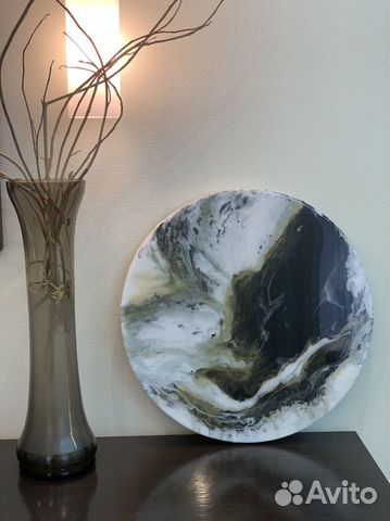 Картина абстракция эпоксидной смолой