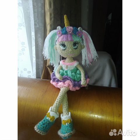 Кукла Лол Lol единорожка вязаная