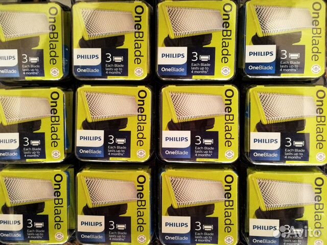 Лезвие Philips OneBlade 1/2/3шт QP230/50 Оригинал