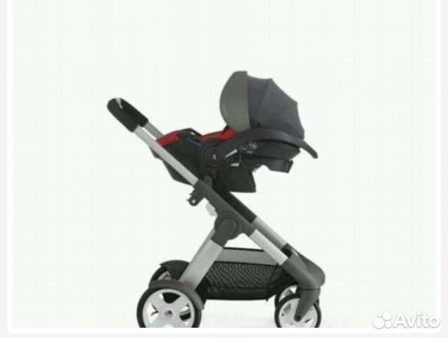 Коляска в компл+Автолюлька ISOfix Stokke +чехол
