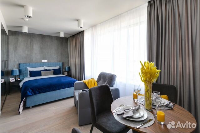 

Квартира-студия, 32 м², 1 кровать