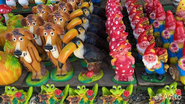 Садовые фигуры из гипса