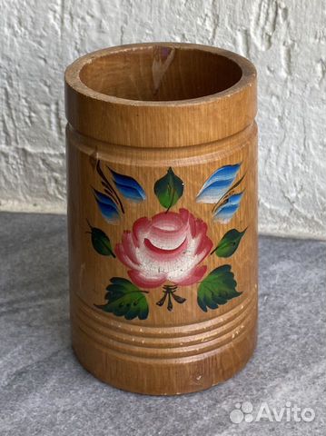 Карандашница, стакан урало-сибирская роспись