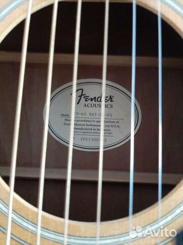 Акустическая гитара fender cd 60