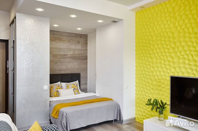 

Квартира-студия, 36 м², 2 кровати