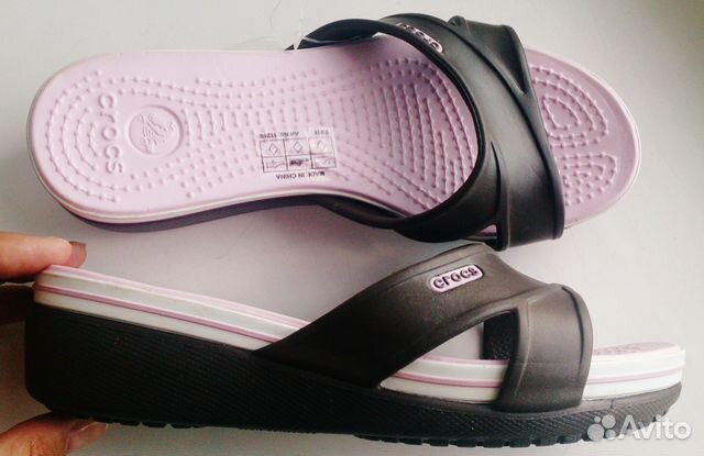 Шлепки босоножки Crocs Crocband 33 - 36 р. 2 цвета Шлепки босоножки Crocs Crocband 33 - 36 р. 2 цвета