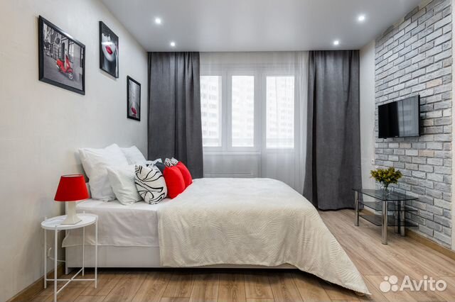

1-к. квартира, 40 м², 2 кровати