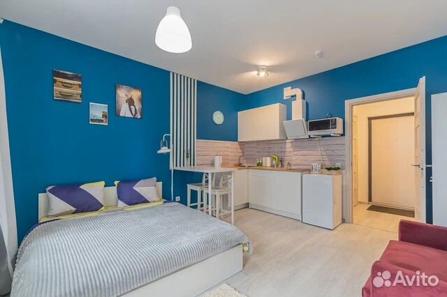 

Квартира-студия, 30 м², 2 кровати