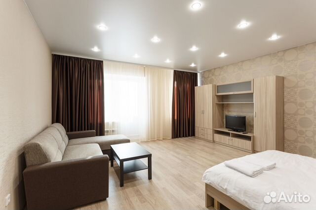 

1-к. квартира, 45 м², 2 кровати