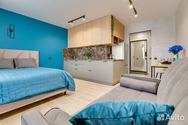 

Квартира-студия, 27 м², 2 кровати