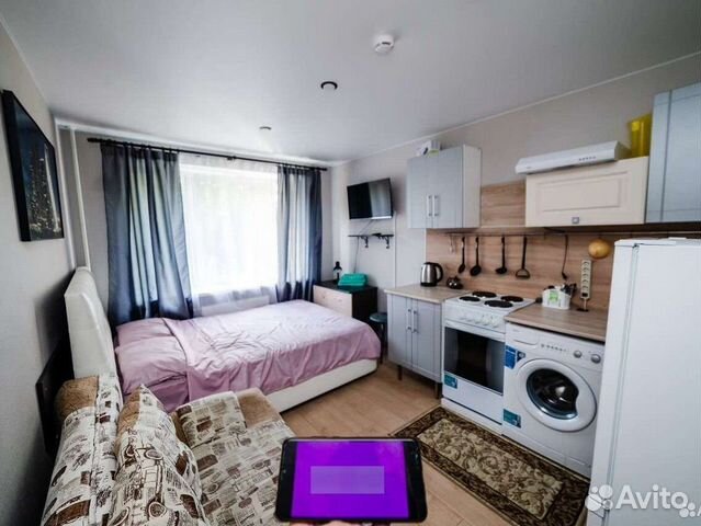 

Квартира-студия, 23 м², 2 кровати
