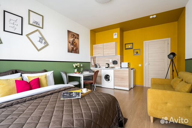 

Квартира-студия, 25 м², 2 кровати