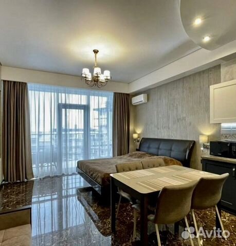 

Квартира-студия, 45 м², 2 кровати
