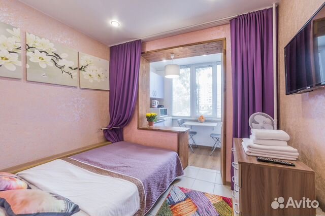 

Квартира-студия, 15 м², 1 кровать