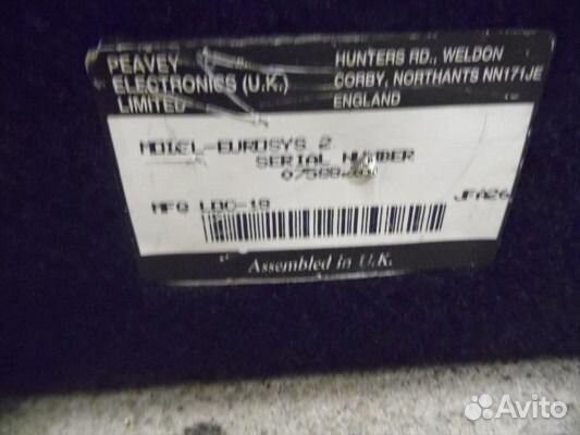 Колонки эстрадные Peavey Eurosys-2 300W 30cm