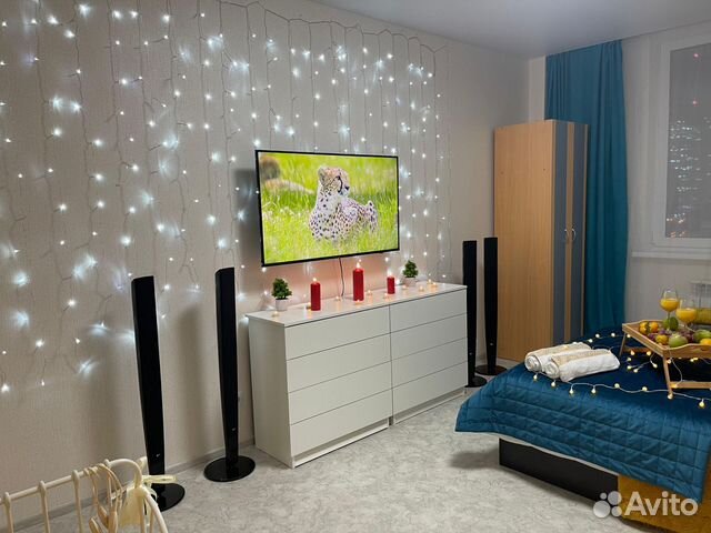 

1-к. квартира, 43 м², 2 кровати