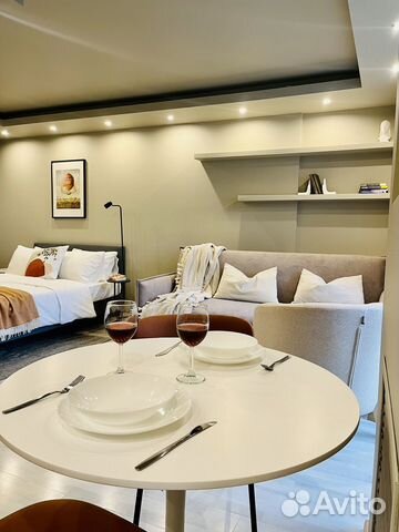 

Квартира-студия, 37 м², 2 кровати