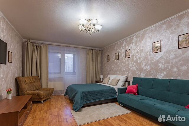 

1-к. квартира, 47 м², 2 кровати