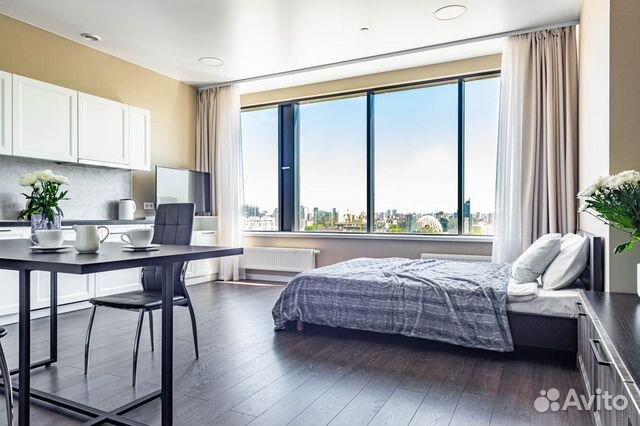 

Квартира-студия, 44 м², 1 кровать