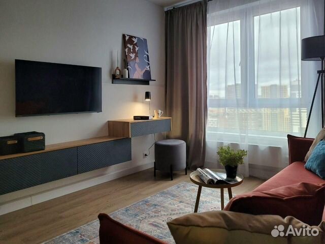 

1-к. квартира, 44 м², 2 кровати