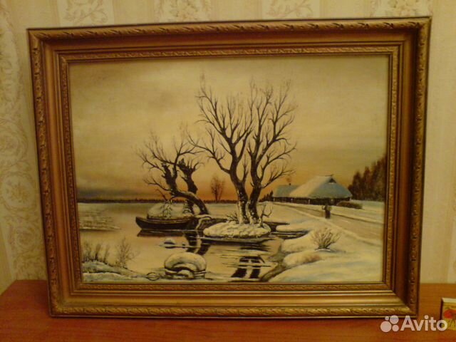 Картины, масло, холст. 8 шт